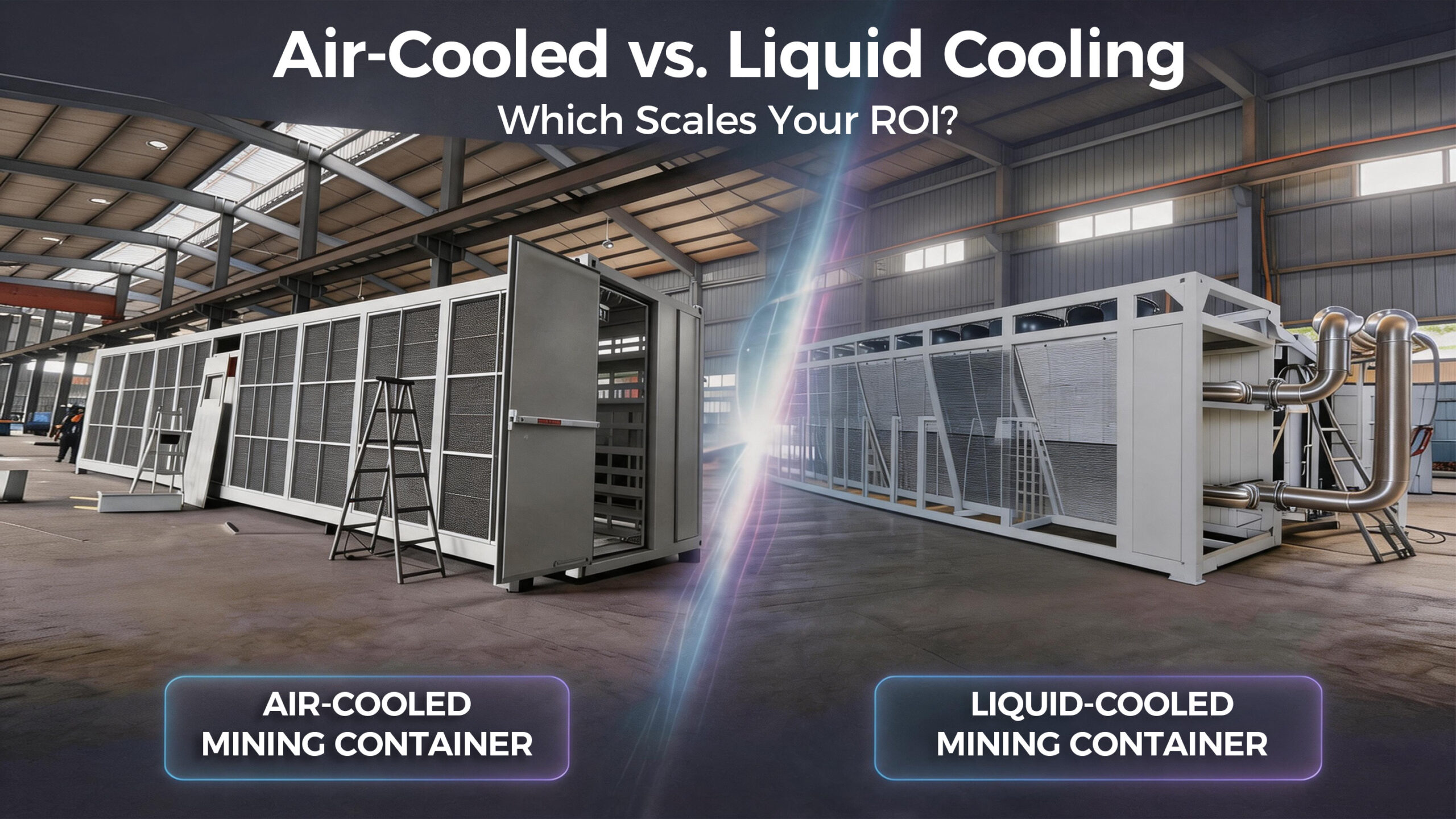 Air-Cooled vs. Liquid Cooling Mining Containers: The Ultimate Scale Guide