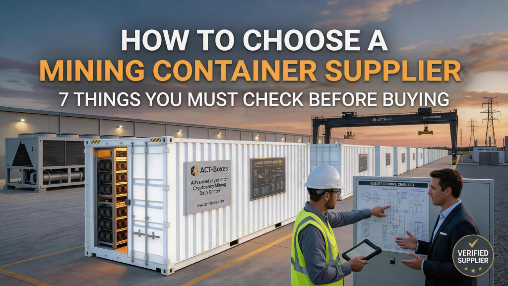 How to Choose a Mining Container Supplier: 7 Things You Must Check Before Buying
