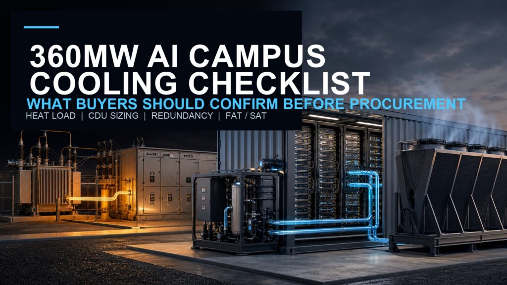 360MW AI Campus Cooling Checklist: What Buyers Should Confirm Before Equipment Procurement